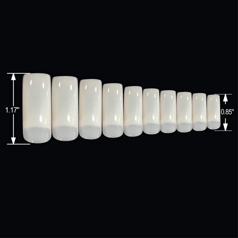 beYou Natural Cosmo 500 False Nail Tips for Nail Shop Nail Salon (Nail Tips 23010) - Image 3